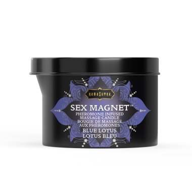 Sex Magnet Massage Candle Blue Lotus (with pour spout) 6 oz/170 g