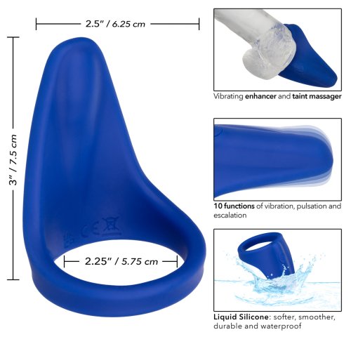 ADMIRAL VIBRATING PERNIUM RING & MASSAGER LIQUID SILICONE