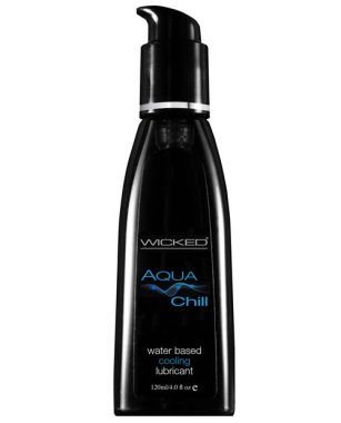 Wicked Sensual Care Aqua Chill Water Based Cooling Lubricant - 4 oz