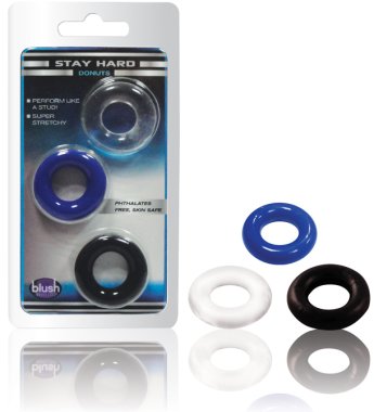 STAY HARD DONUT RINGS 3 PACK
