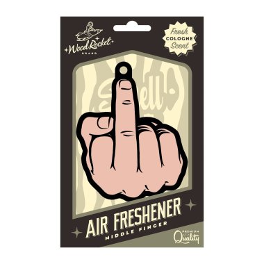 Middle Finger Peach Air Freshner