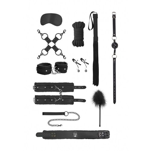 Ouch! Intermediate Bondage Kit - Black