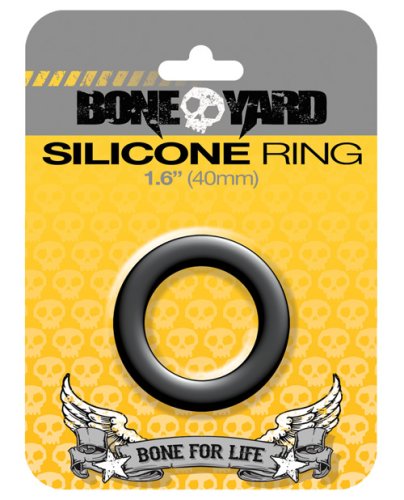 Boneyard 1.6\" Silicone Ring - Black