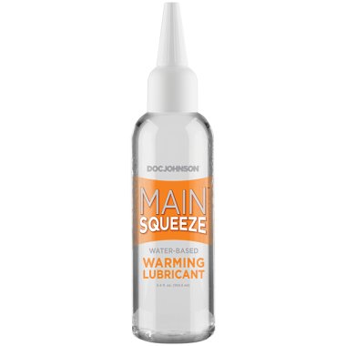MAIN SQUEEZE WARMING WATER BASED LUBRICANT 3.4 OZ