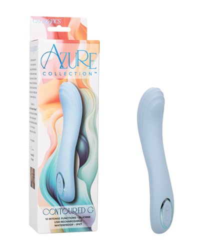 Azure Collection Contoured G Vibrator - Blue