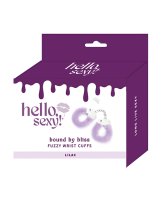 Hello Sexy! Bound By Bliss Fuzzy Wrist Cuffs - Lilac