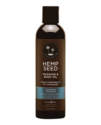 HEMP SEED MASSAGE OIL SUNSATIONAL 8 OZ