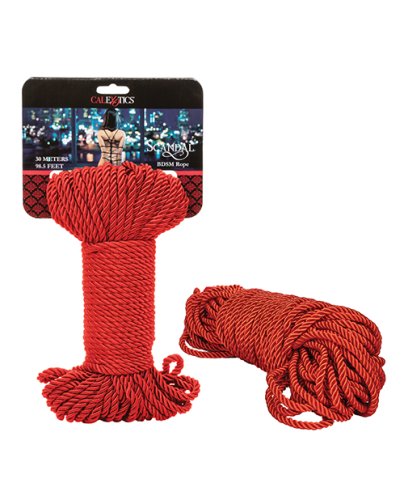 SCANDAL BDSM ROPE 30M RED