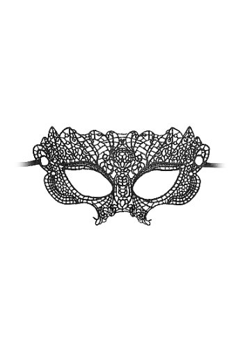 B&W LACE EYE MASK PRINCESS