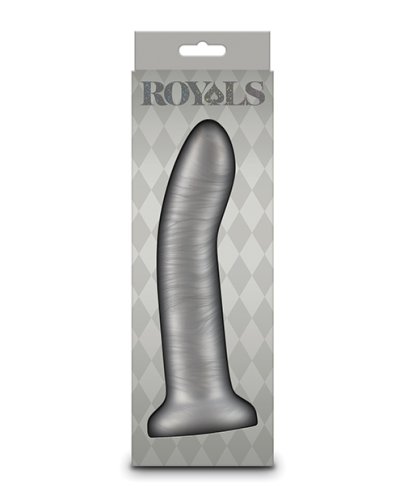 Royals 7\" Charlie Curved Dildo - Metallic Champagne