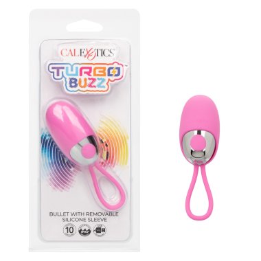 TURBO BUZZ BULLET W/ REMOVABLE SLEEVE PINK