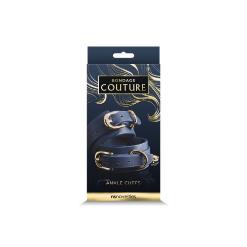 BONDAGE COUTURE ANKLE CUFFS BLUE