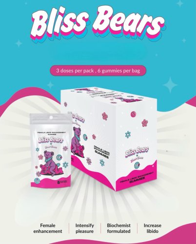 BLISS BEAR FEMALE ENHANCEMENT GUMMY 1PK (6 PCS) (NET)