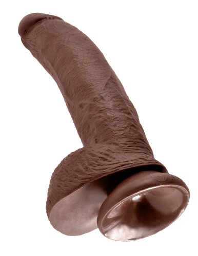 KING COCK 9 IN COCK W/BALLS BROWN