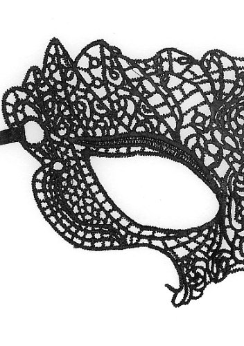 B&W LACE EYE MASK PRINCESS