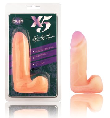 X5 5IN COCK W/FLEXIBLE SPINE