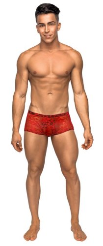 MINI SHORT STRETCH LACE SMALL RED