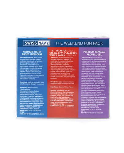 NO ETA Swiss Navy Weekend Fun Pack of 3 - 1 oz