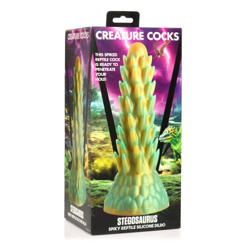 Stegosaurus Spiky Reptile Silicone Dildo