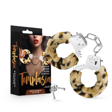 TEMPTASIA BEGINNER CUFFS LEOPARD