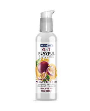 Swiss Navy 4 in 1 Playful Flavors Wild Passion Fruit - 4 oz