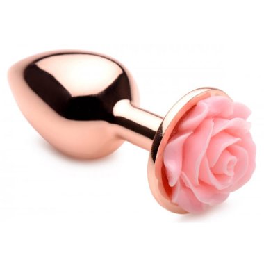 Pink Rose Gold Anal Plug - Small *