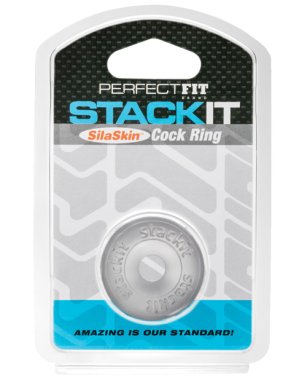 Perfect Fit Stackit Cock Ring - Clear