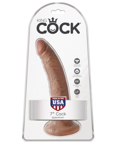 King Cock 7\" Cock - Tan