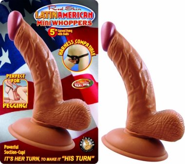 LATIN AMERICAN MINI WHOPPERS 5IN CURVED DONG W/BALLS LA