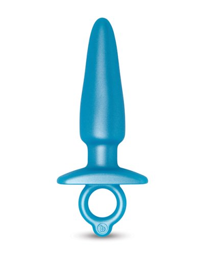 b-Vibe Butties Sleek Tapered Plug - Blue