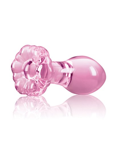 Crystal Flower Butt Plug - Pink