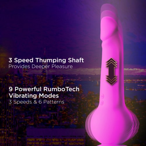 IMPRESSIONS NEW YORK GYROQUAKE DILDO PURPLE