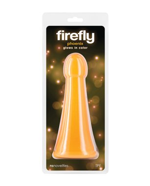 Firefly Phoenix Glow in the Dark Dildo - Orange