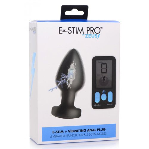 E-Stim Pro Vibrating Anal Plug w RC