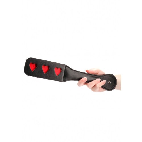 Ouch! Paddle - HEARTS - Black/Red