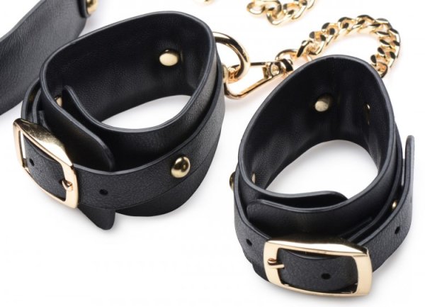 MASTER SERIES BLACK & GOLD BONDAGE SET