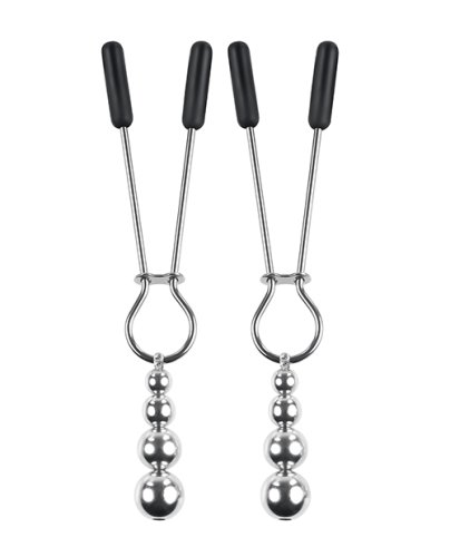 Selopa Beaded Nipple Clamps - Silver