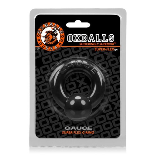 GAUGE COCKRING OXBALLS BLACK (NET)