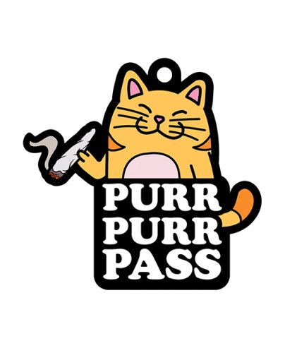 Wood Rocket Purr Purr Pass Air Freshener - Green Grass