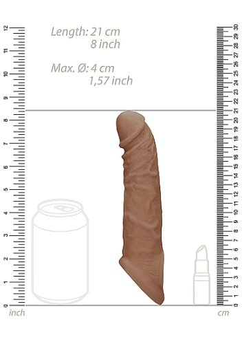 REALROCK PENIS SLEEVE 8IN TAN