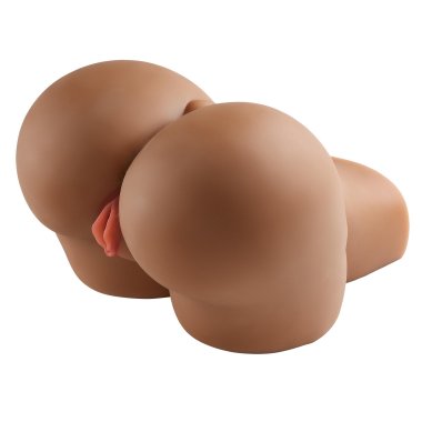 CLOUD 9 PLEASURE PUSSY & ASS LIFESIZE BODY MOLD - BROWN