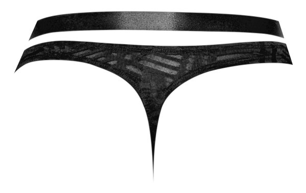 RUDE AWAKENING STRAP THONG BLACK S/M