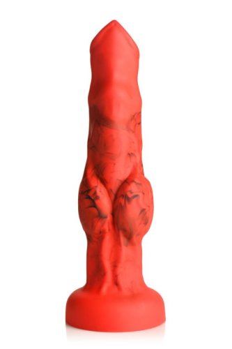 CREATURE COCKS FIRE HOUND SILICONE DILDO MEDIUM