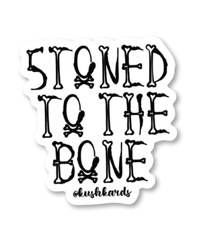 Halloween Stoned to the Bone Sticker - Pack of 3