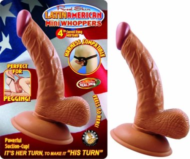 LATIN AMERICAN MINI WHOPPERS 4IN CURVED DONG W/BALLS LA