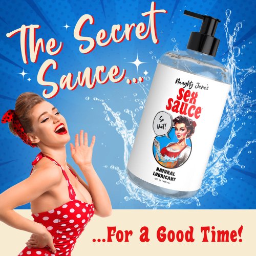 Naughty Janes SexSauce Natural Lube 16oz