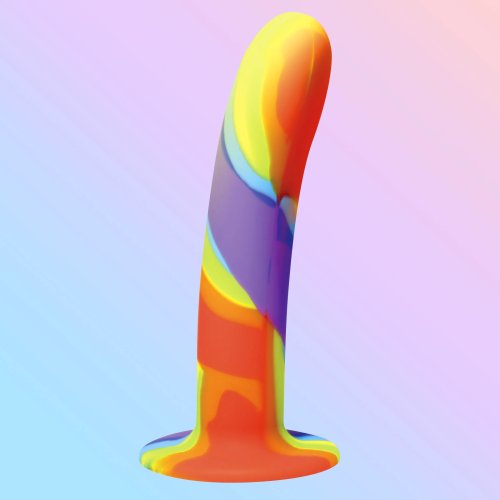 SIMPLY SWEET RAINBOW SILICONE DILDO