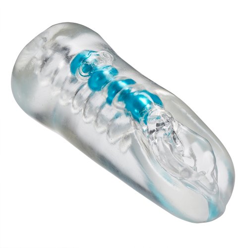 CLOUD 9 DOUBLE ENDED BEADED STROKER CLEAR