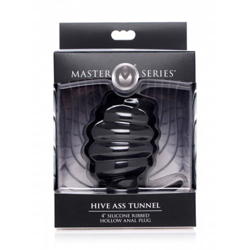 Hive Ass Tunnel Ribbed Hollow Plug - Lg