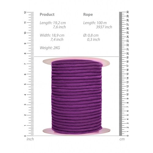 Ouch! Bondage Rope 100 Meter - Purp *